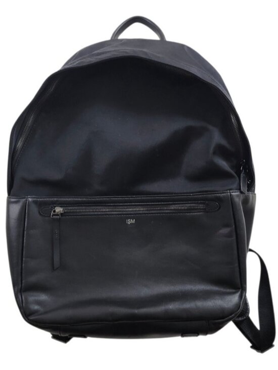 ISM Backpack Black Nylon Leather Trim Laptop Travel Commuter Minimalist Unisex main image 14
